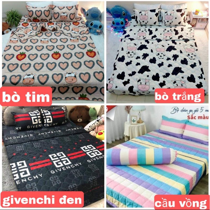 [Siêu Sale]Bộ chăn hè ga gối 5 món poly cotton ( ib shop chọn mẫu hoặc ghi phần ghi chú.) | BigBuy360 - bigbuy360.vn