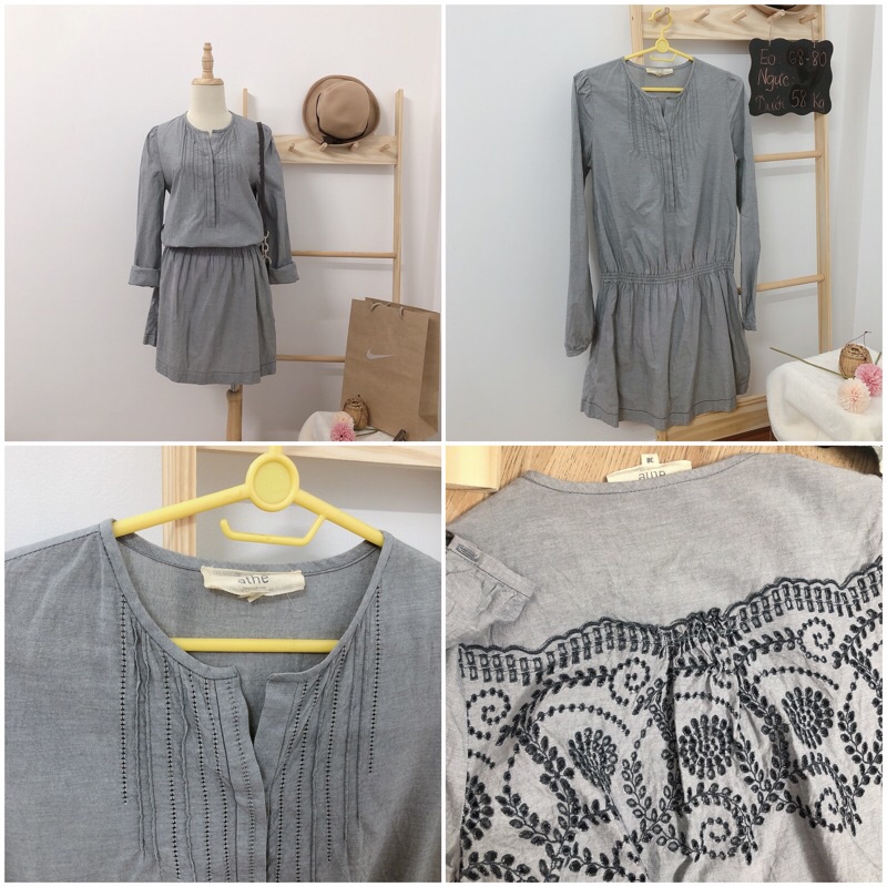 Đầm sơ mi sơvin Ulzzang dưới 60 kg