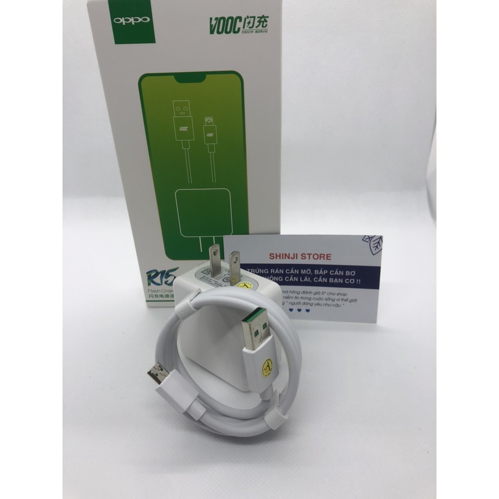 [FreeShip]  BỘ SẠC VOOC OPPO R15 - 5V 4A - Cam kết loại xịn - SẠC OPPO F9, F11 - Bảo Hành 12 Tháng