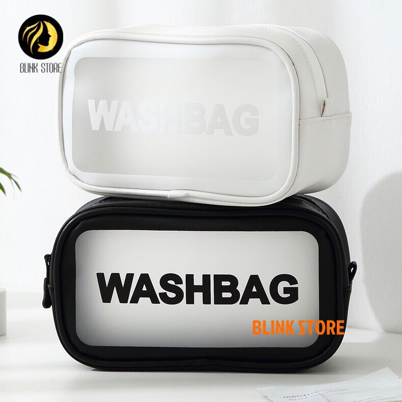 Túi đựng mỹ phẩm, vật dụng cá nhân du lịch WASHBAG chất liệu PU dẻo cao cấp