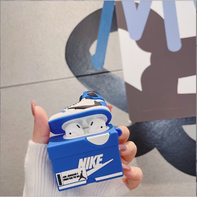Vỏ bảo vệ bao đựng tai nghe airpod 1/2 - Jerry Case- giày nike hồng