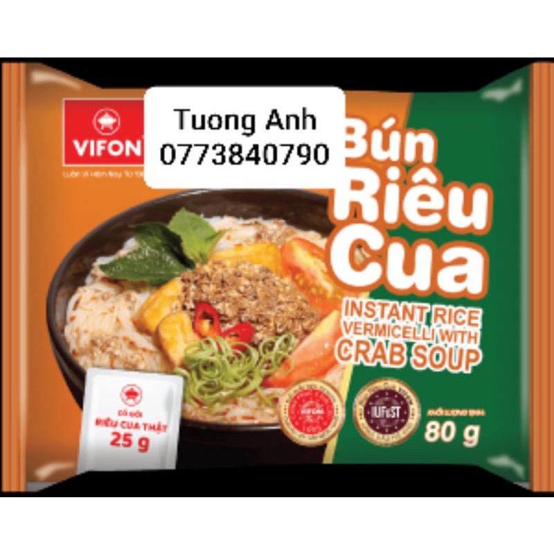 bún riêu cua vifon thùng 30 góicó cua thật