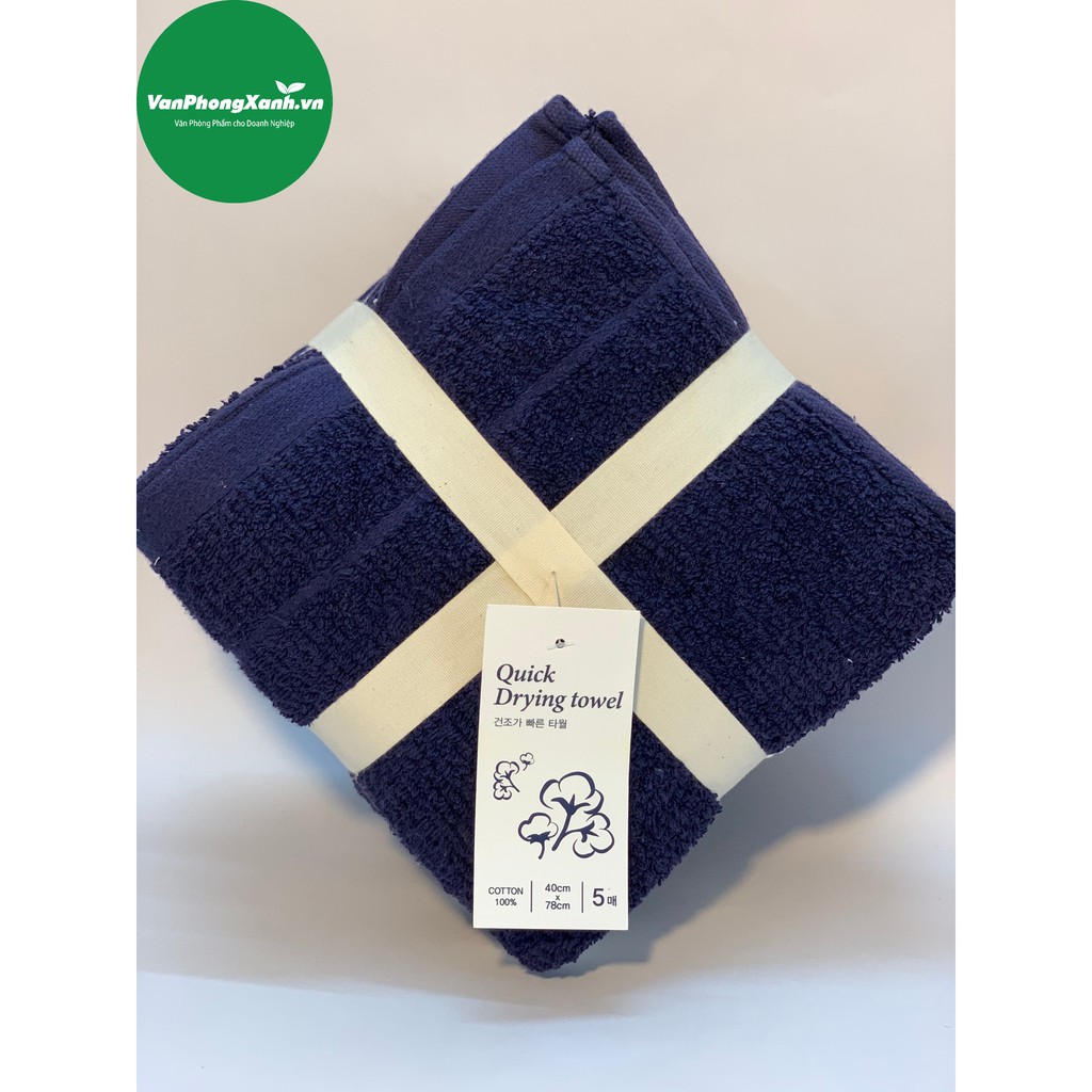 Set 5 khăn tắm 40x78cm xuất khẩu cao cấp (100% cotton)
