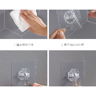 Set 3 Móc dán tường siêu dính 6x6cm