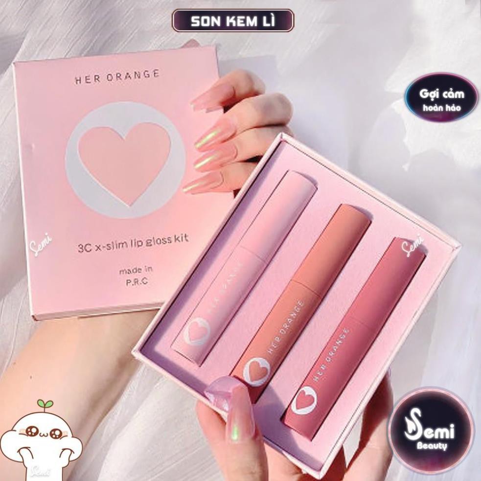 Set son kem lì lâu trôi mềm mượt herorange 3C slim | BigBuy360 - bigbuy360.vn