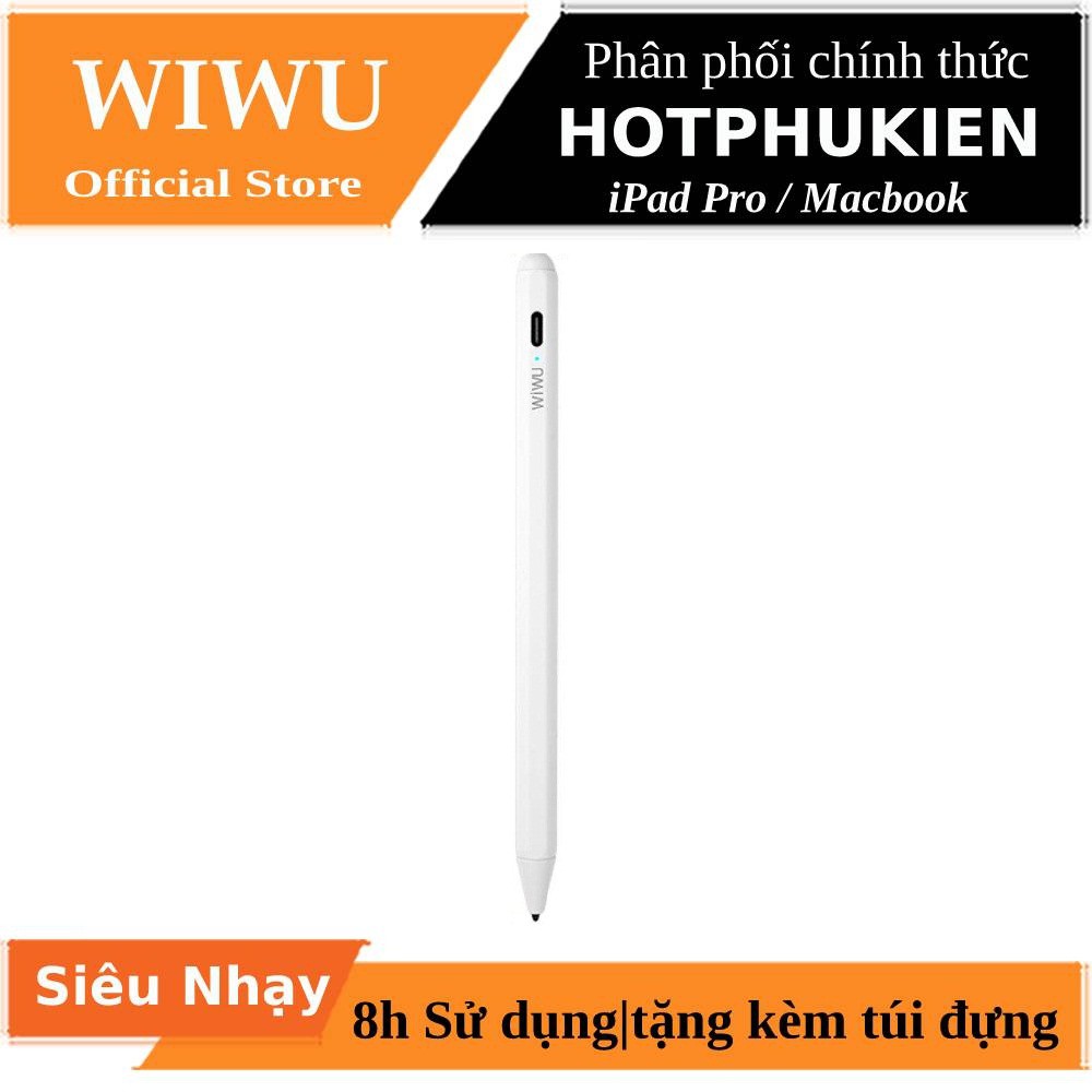 Bút cảm ứng stylus thông minh đầu bút 1.4mm siêu mịn mượt hiệu WIWU Pencil X - Hàng chính hãng