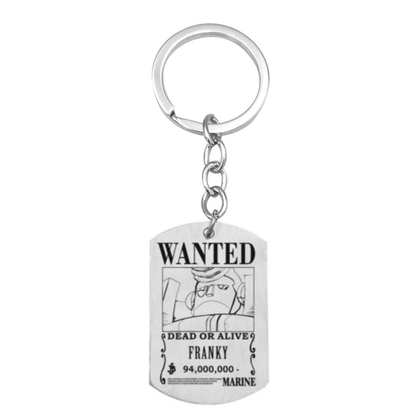 Móc khóa hình các nhân vật trong One Piece Luffy 1.5 bằng thép không gỉ