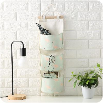 Túi vải treo tường 3 tầng TRT2 đựng đồ tiện ích vintage canvas Túi Treo Vải 3 Ngăn