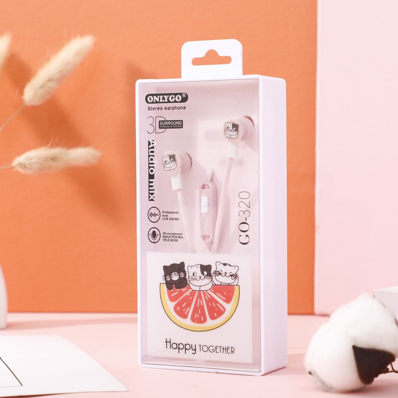 Tai nghe trái cây kute nhiều hình dễ thương / Tai nghe in - ear nhiều mẫu/ tai nghe nhét tai tiện lợi nhỏ nhắn