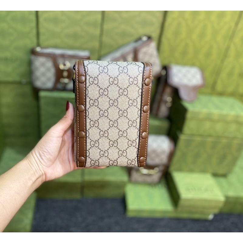 Túi nữ đựng điện thoại fullbox xanh sang chảnh