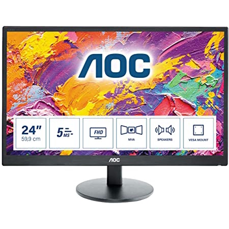 Màn hình máy tính AOC M2470SWH 23.6 inch FHD VA - Bảo hành chính hãng 36 tháng