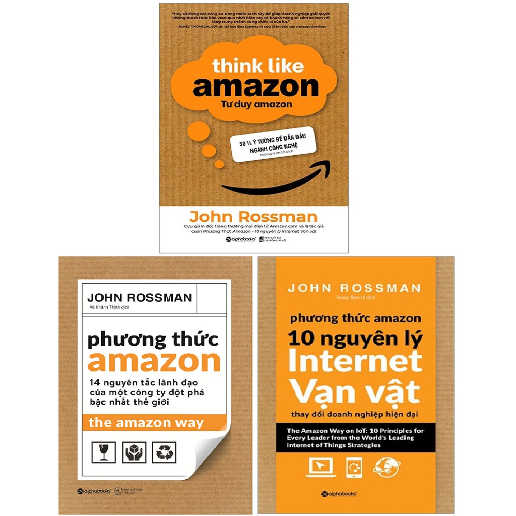 Sách Alphabooks - Combo Tư Duy Amazon - Think Like Amazon + Phương Thức Amazon ( 2 cuốn : 14 Nguyên Tắc + 10 Nguyên Lý )