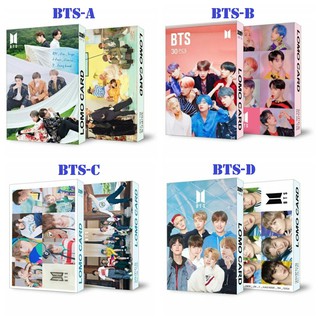 Lomo Card BTS hộp 30 thẻ ảnh nhóm nhạc Kpop BTS Bangtan