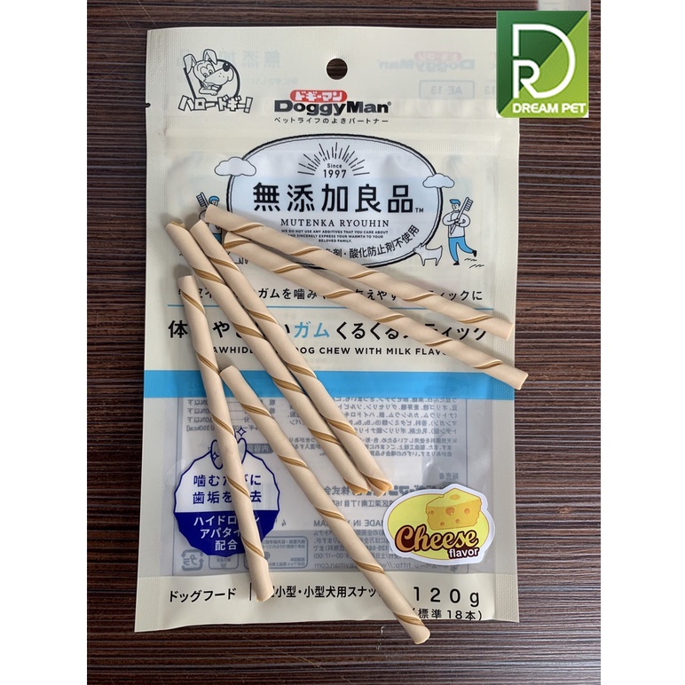 Que gặm hương phô mai cho chó DoggyMan- 120g