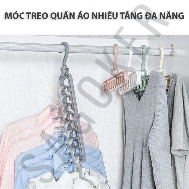 Móc treo quần áo đa năng 2 chiều SAGOKER, mã MOC267