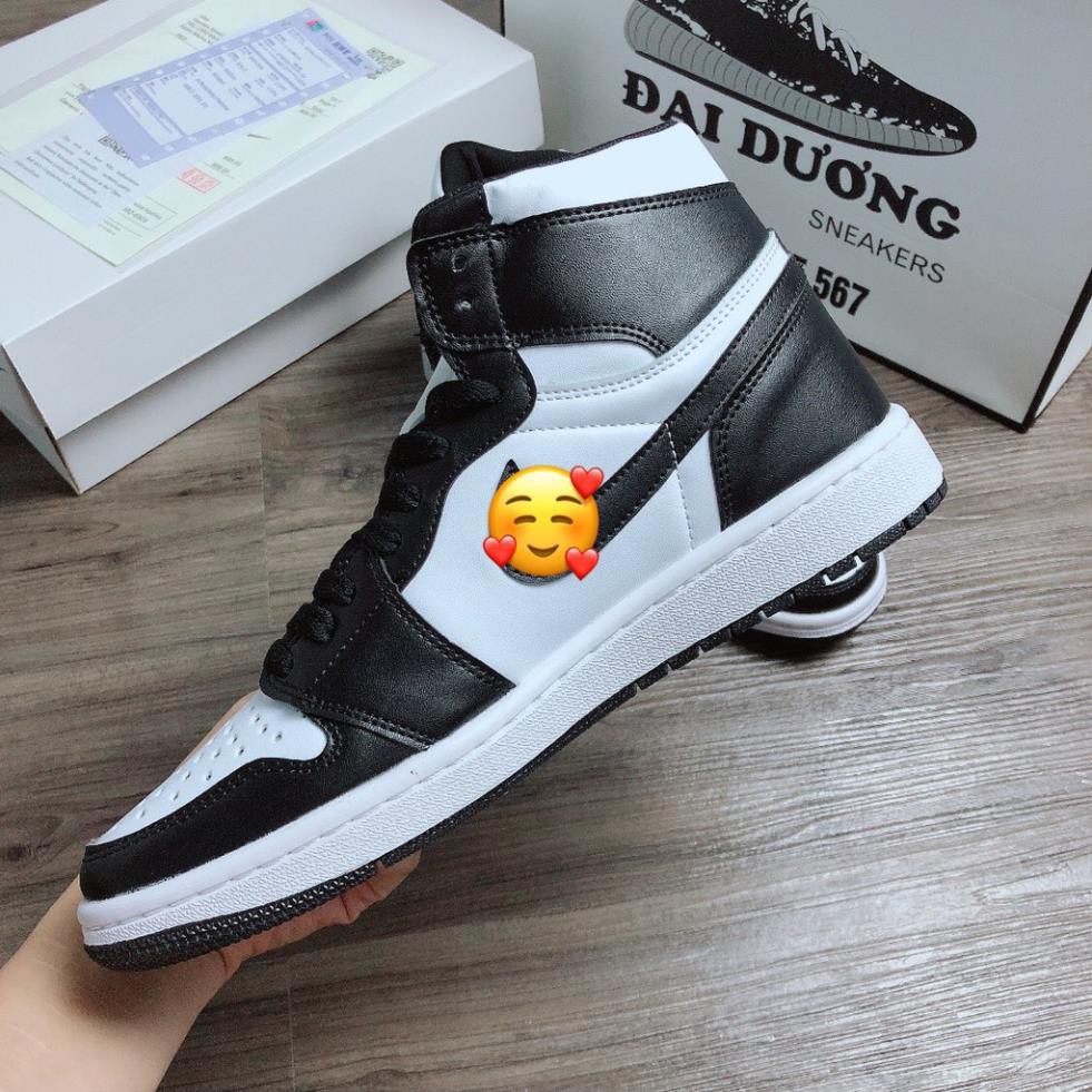 jd đen trắng cao cổ bản trung giày nam giày nữ giày sneakers giày sneaker | BigBuy360 - bigbuy360.vn