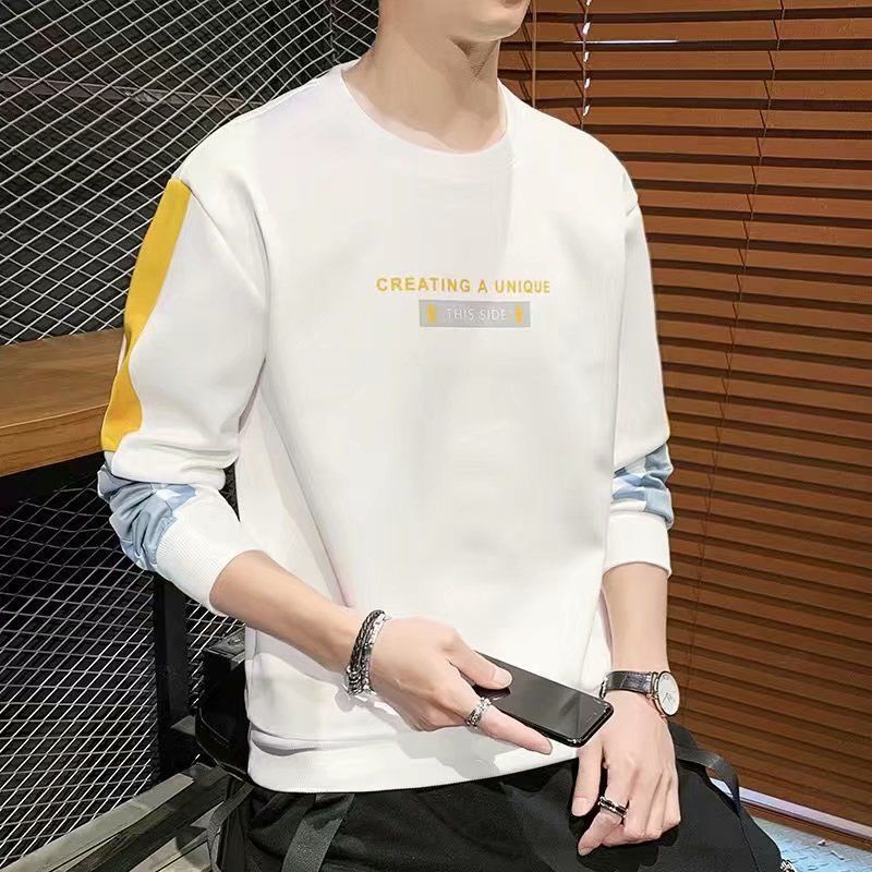 Áo Thun Tay Dài In Họa Tiết Thời Trang Xuân Thu 2021 Cho Nam