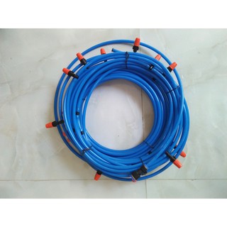 Bộ 20 mét dây phi 8 + 20 béc 1 cửa dùng phun sương tưới cây