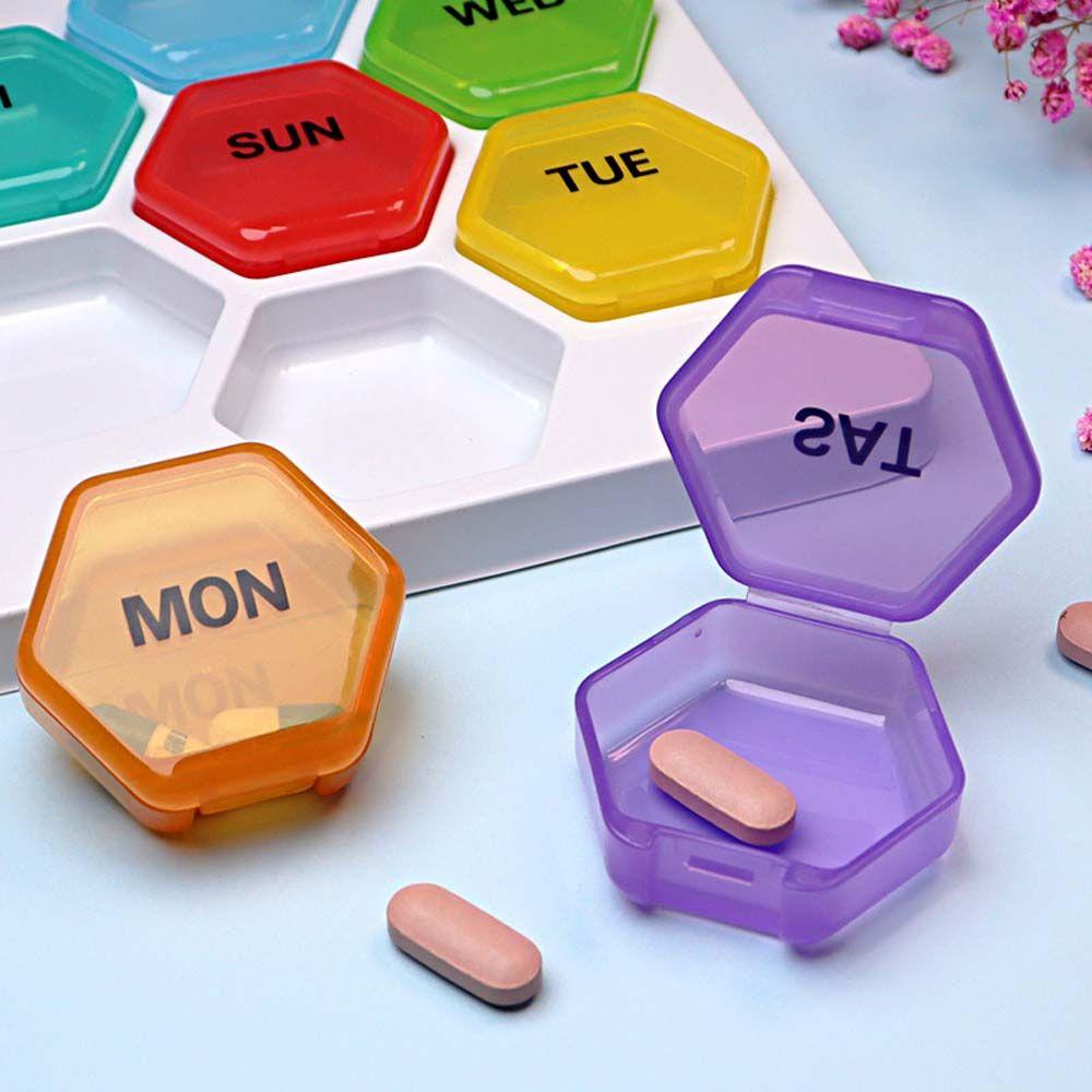 Hộp Đựng Thuốc 7 Ngày Chống Nước Nhiều Màu Sắc