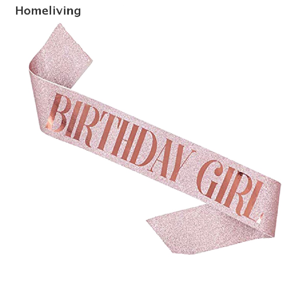 Dây Đeo Chéo Chúc Mừng Sinh Nhật 21 Chữ Happy Birthday Queen / Girl