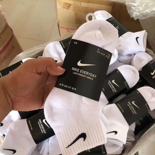 Vớ/ Tất Nike Everyday Plus Cổ Thấp(Đen/Trắng)