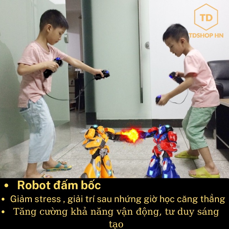 Robot đánh nhau điều khiển từ xa có đèn led và âm thanh cao cấp, Robot điều khiển từ xa có âm thanh ánh sáng bản cao cấp
