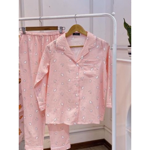 BỘ PIJAMAS Bộ mặc nhà pijama XÔ NHẬT SỢI TRE DÀI TAY HÀNG CAO CẤP | BigBuy360 - bigbuy360.vn