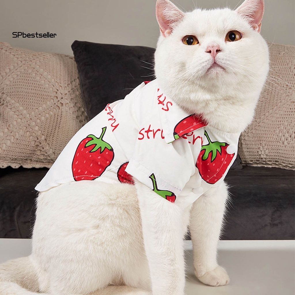 Áo Sơ Mi Ngắn Tay Mềm Mại Đáng Yêu Dành Cho Cún Cưng