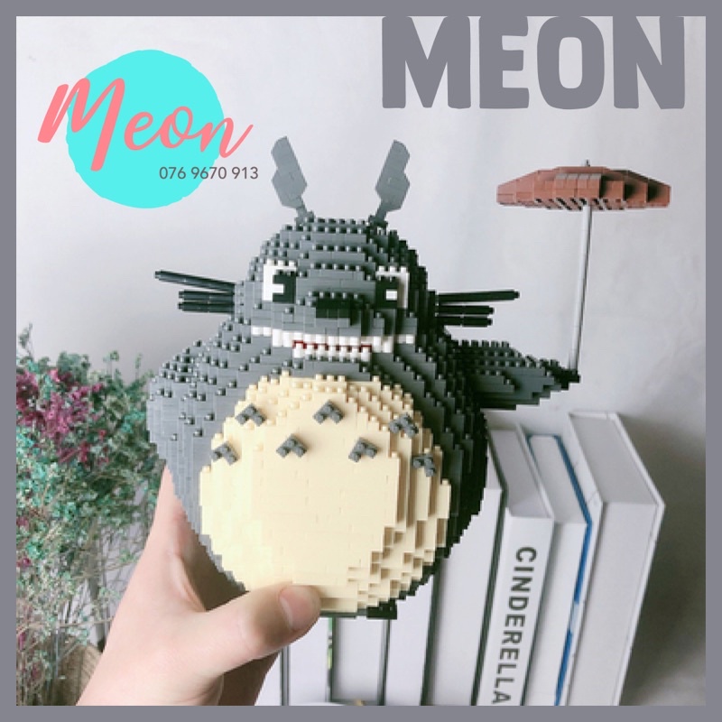 Xếp hình Totoro - Lego Totoro Japna - miniblock totoro size XL