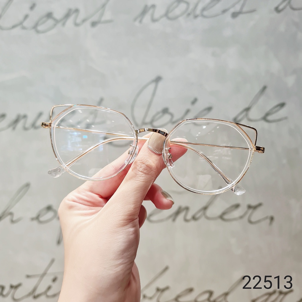 Gọng kính tròn nam nữ LILYEYEWEAR chất liệu nhựa cứng cáp thanh nhẹ màu sắc phong phú dễ đeo 22513