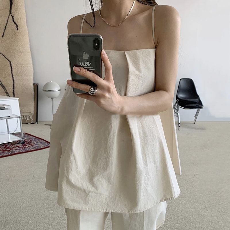 Áo hai dây babydoll dáng xoè ulzzang order
