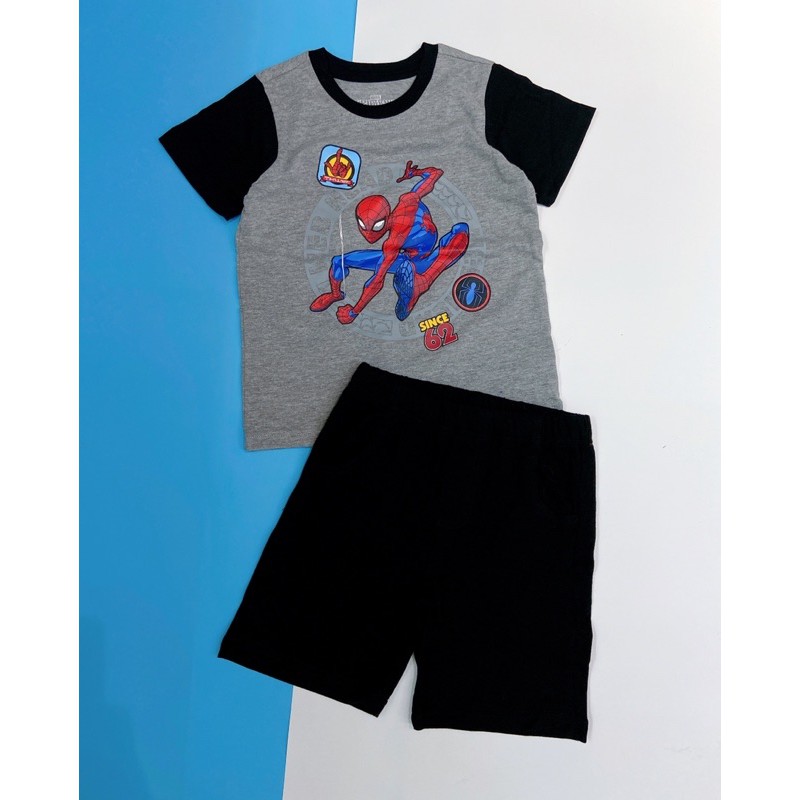 Bộ đồ spiderman paw patrol áo quần cotton hè 2021 hàng xuất Ảnh Thật