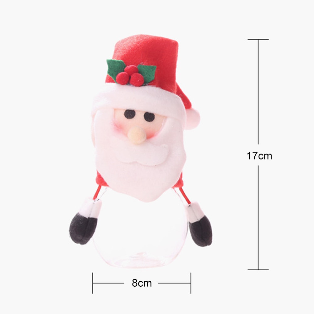 Hũ đựng kẹo socola hình ông già noel người tuyết giáng sinh năm mới DIY độc đáo