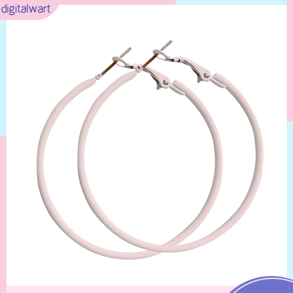 Khuyên Tai Tròn Lớn Màu Sắc Kẹo Ngọt Sáng Tạo Dành Cho Nữ