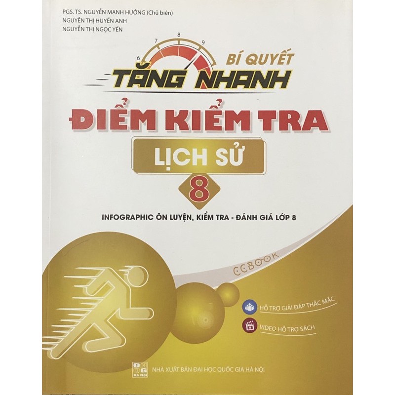 Sách - Bí Quyết Tăng Nhanh Điểm Kiểm Tra Lịch Sử Lớp 8