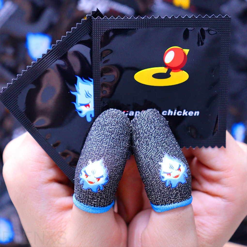 Đôi bao ngón tay chơi game điện thoại siêu mỏng có độ co giãn thoáng khí chống trượt tiện dụng