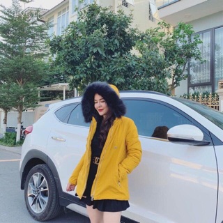 Áo ấm dù lót phao mũ lông