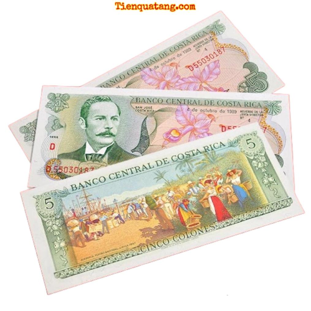 Tết Lì Xì Tết 2023 Tờ Mua May Bán Đắt 5 Colones Của Costa Rica - Tặng Kèm Bao Lì Xì