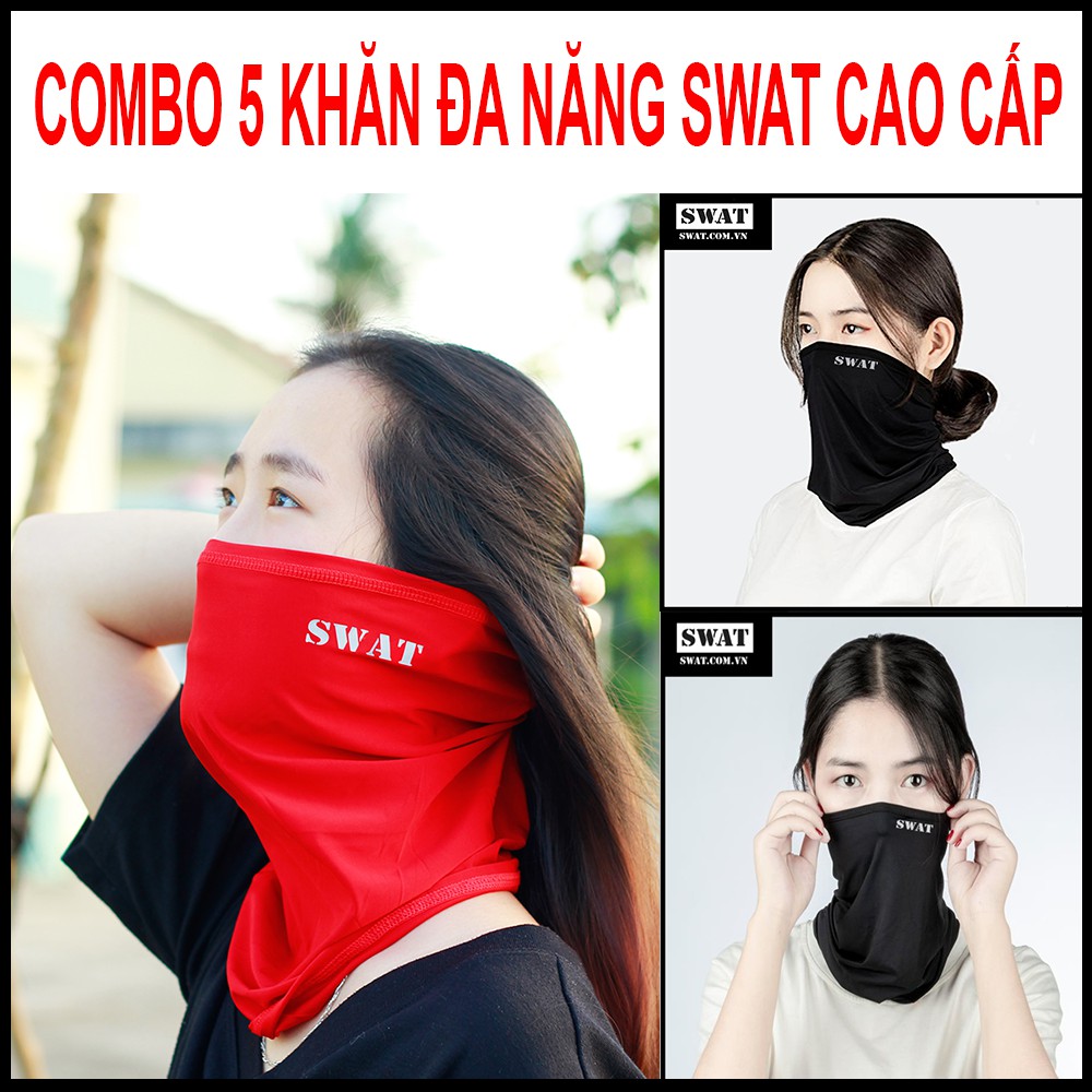 Combo 5 khăn đa năng SWAT cao cấp ⚡ FREESHIP ⚡