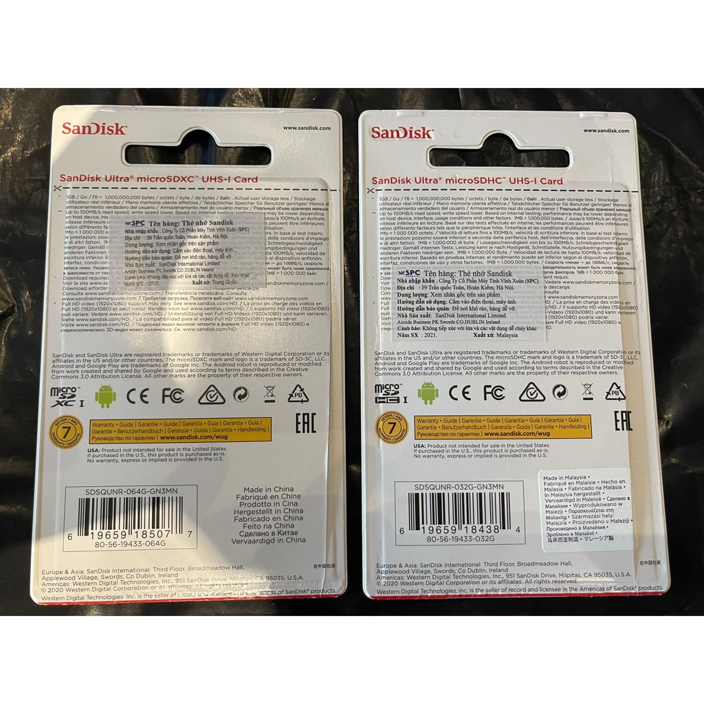 Thẻ Nhớ SanDisk 32Gb Class 10 (Thẻ Chuyên Dụng Cho Camera, Điện Thoại,...) | BigBuy360 - bigbuy360.vn