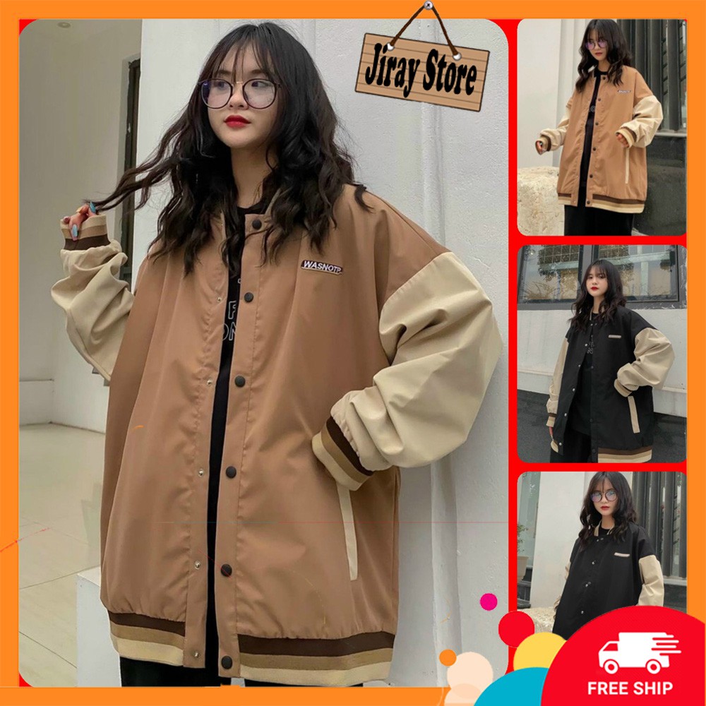 Áo Khoác Dù Nam Nữ - Áo Jacket Bombers Unisex Thêu WATNOTP 2 Màu Siêu Hot ( kèm ảnh thật )