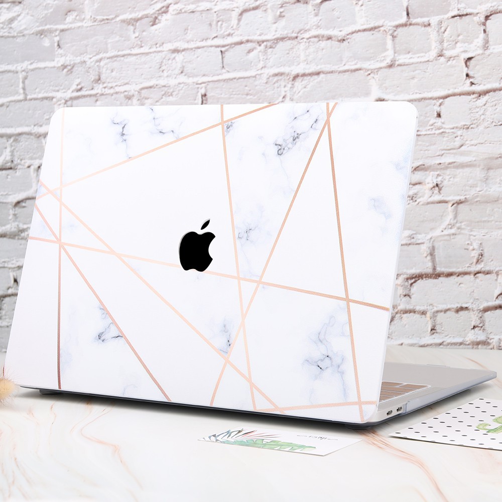 [MUMU] Ốp cứng họa tiết cẩm thạch 3D + tấm phủ bàn phím cho MacBook Air 13 M1 11 Mac Pro 13.3 15 16 inch A2337 A2179 A19