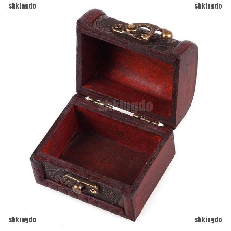 Rương nhỏ đựng đồ trang sức với họa tiết vintage độc đáo