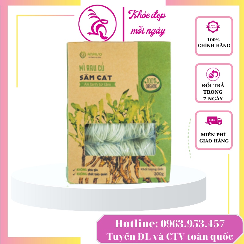 Mì Sâm Cát Organic Anpaso 300g