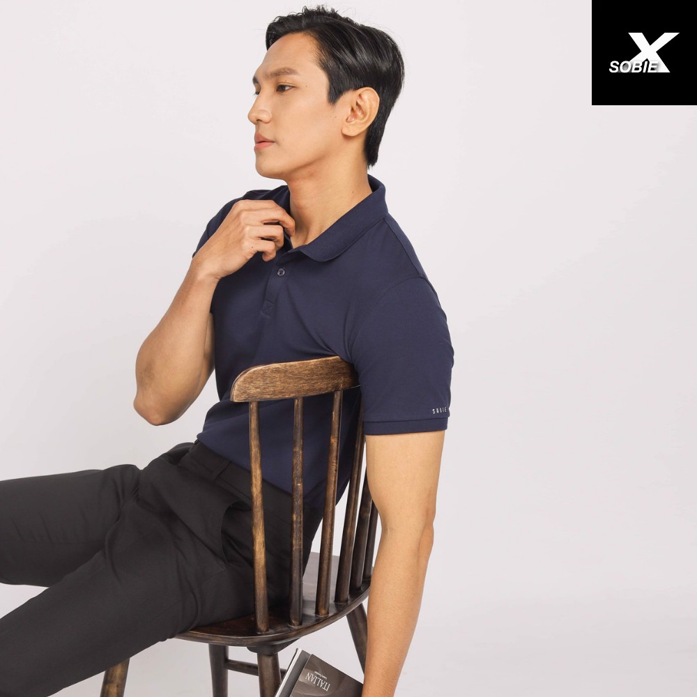 [Mã BMBAU50 giảm 7% đơn 150K] Áo Polo Nam Xanh Navy cổ bẻ vải Cotton bền màu, chuẩn form, sang trọng, lịch lãm - SOBIE