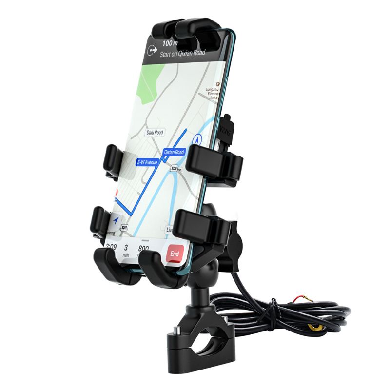 Giá Đỡ Điện Thoại Định Vị GPS Chống Gãy Gắn Tay Lái Xe Scooter