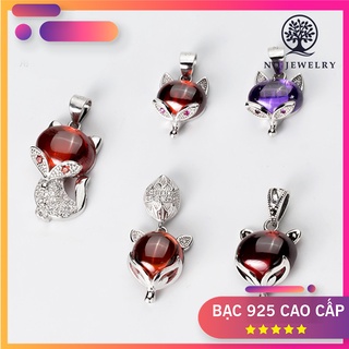 Charm bạc mặt dây chuyền hồ ly treo