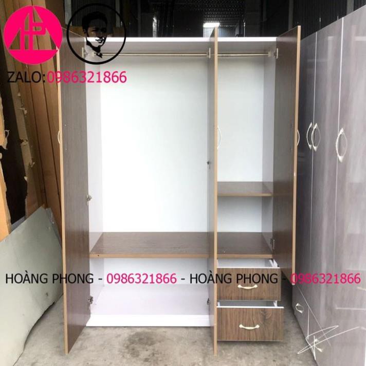 Tủ quần áo 3 cánh nhựa gía gỗ (1m23 x 1m85) 100% Miễn phí & vận chuyển Bảo hành 2 năm tại nhà | BigBuy360 - bigbuy360.vn