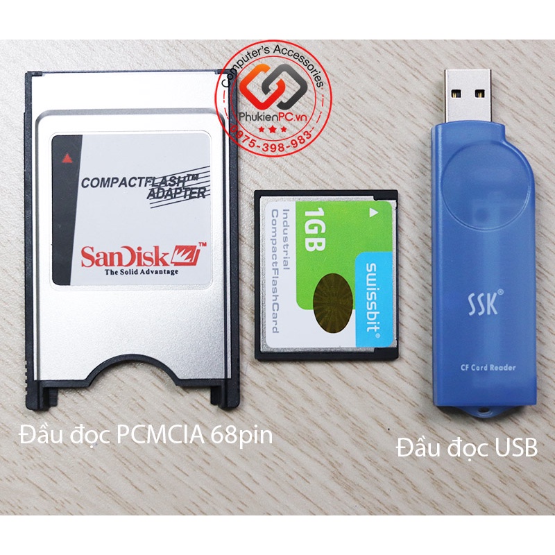 Thẻ nhớ CF công nghiệp Swissbit 1GB (made in Germany)