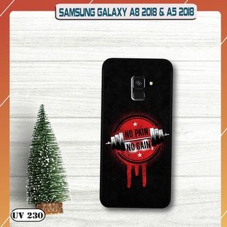 Ốp lưng nhám in hình 3d samsung galaxy a8 / a5 2018